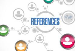 Web of connected people symbols