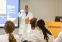 Medical students in classroom